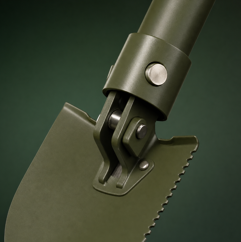 Compact Foldable Military-Style Camping Shovels - Image 2
